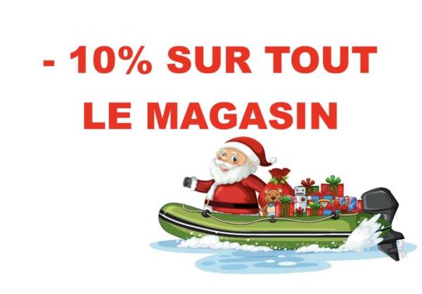 -10 % sur tout le magasin en décembre, faites vite !